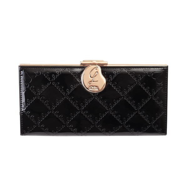 Clelia CL-15610 Women's Long Wallet with Clasp, Enamel, Flap, Large