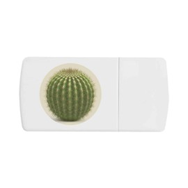 'Round Cactus' Pill Box with Tablet Splitter (PI00033445)
