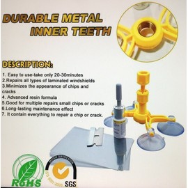 Windshield Repair Kit Quick Fix DIY Car Glass For Bullseye Chip Crack Tool