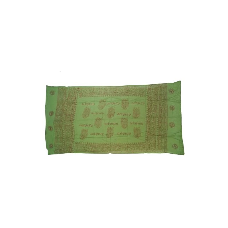 GURU SHOP Thin Baba Scarf, Benares Lunghi, Men/Women, Pink, Synthetic,