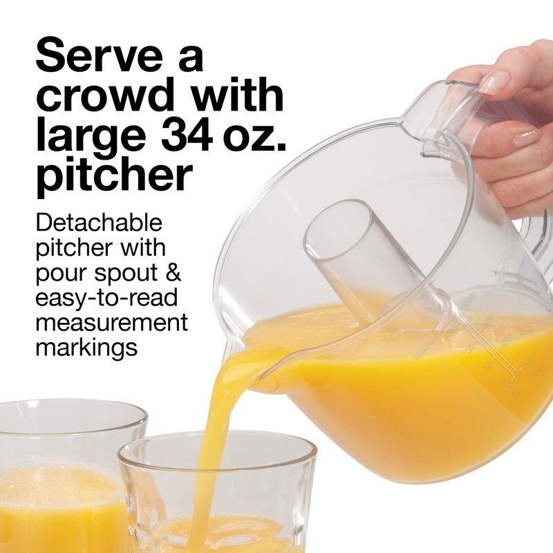 Proctor Silex Electric Citrus Juicer Machine, Large 34 oz. Pitcher,