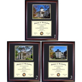 Brenau Diploma Frame - Photo Option #3 - Walnut Frame