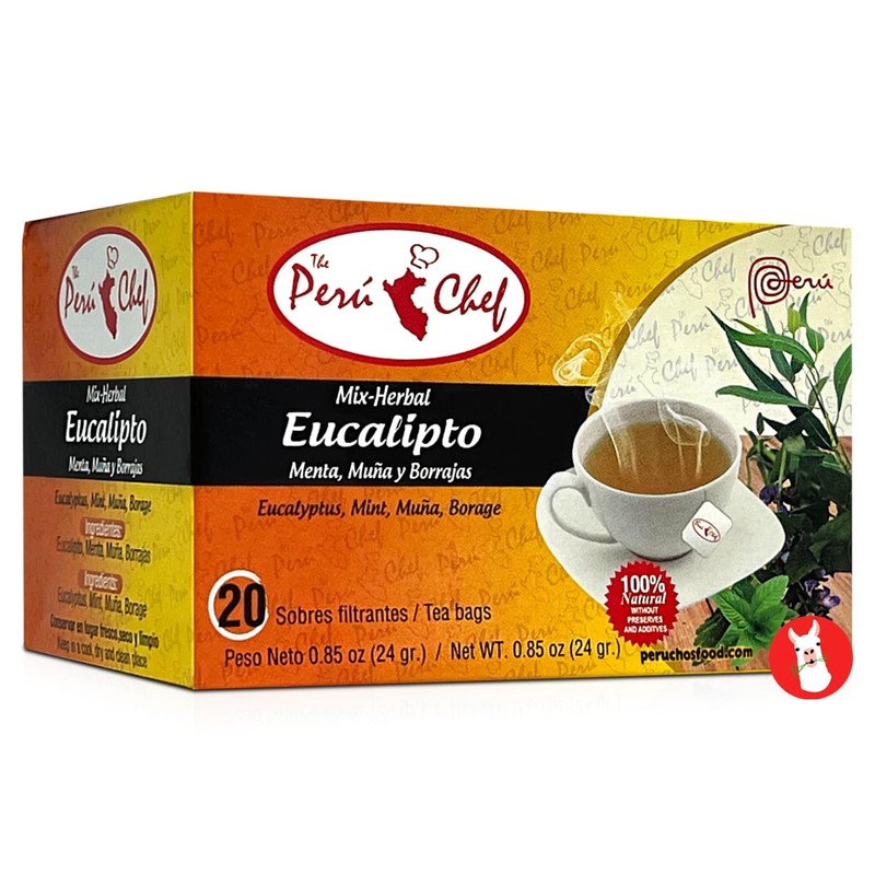 Peruchef Te Mix Eucalipto, Menta, Muña y Borraja | Peruvian