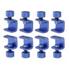 Zeberoxyz 8pcs Ender 3 Pro Blue Glass Bed Clips Clamps
