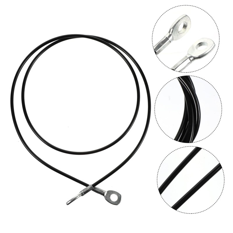 1.4 Meters DIY Fitness Cable 5Mm Heavy Duty Black Steel