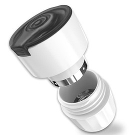 Fullicon Pill Crusher for Tablets, Stainless Steel Head Tablet Crusher, 2-in-1 Pill Grinder with Storage, Small Tablet Grinder for Pets, Elderly & Dogs (Black White)