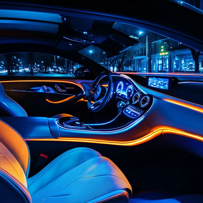 MICTUNING 10M Car RGB LED Strip Lights - 6 in