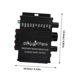 CAXUSD Amplifier for Car Motorcycle and Home Audio Compact Stereo Amplifier Sound Quality Lightweight Design for Portable Use