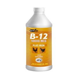 NUTRILINE B-12 for Poultry - Multivitamin Booster for Rooster, Hens, Chicken, Vitamin Recovery Liquid 16 onzas
