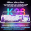 Lingbao K98 Mechanical Keyboard, Rechargeable Wireless Keyboard with RGB Side