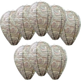 ZeeDix 8 Pack Hanging Paper Fake Wasp Nest Decoy for Outdoor(8.66"×11")