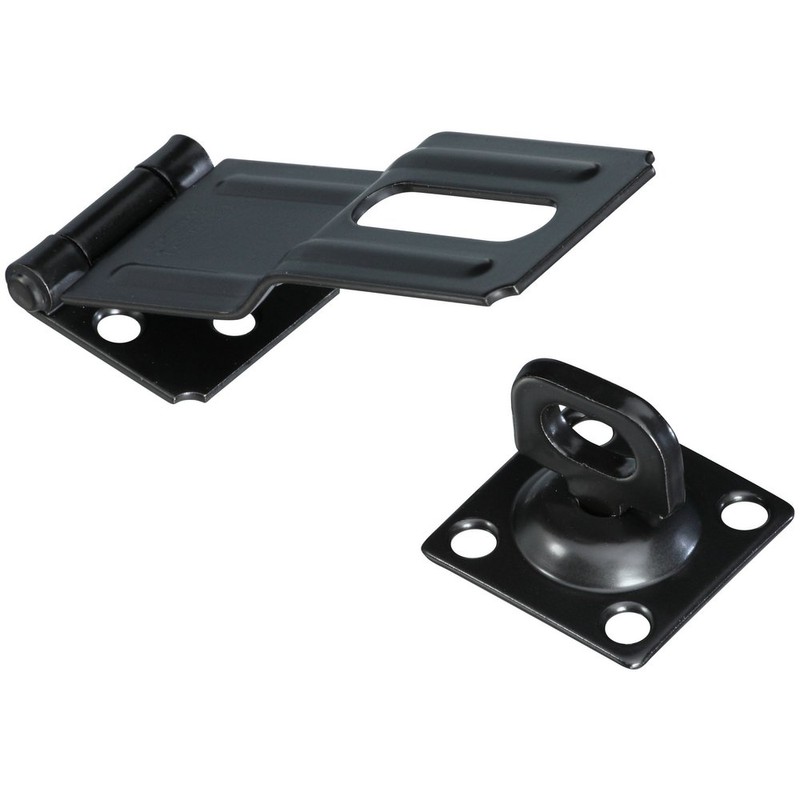 National Hardware N305-987 Safety Hasps 4-1/2In, 4-1/2", Black