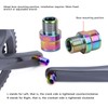 Bicycle Pedal Extender Titanium Alloy Bike Pedal Extension Shaft for