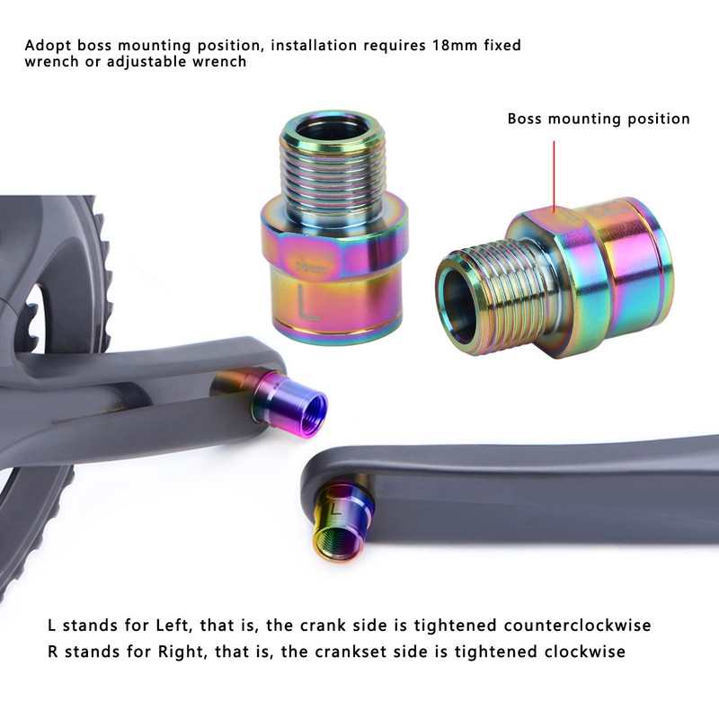 Bicycle Pedal Extender Titanium Alloy Bike Pedal Extension Shaft for