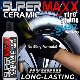 SUPERMAXX PROFESSIONAL TIRE SHINE CERAMIC COATING CONDITIONER LONG LASTING NEW TIRE LOOK