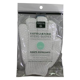 Earth Therapeutics: Exfoliating Hydro Gloves, White (2 pack)
