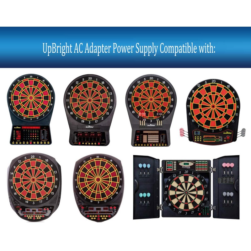 UpBright 9V AC/DC Adapter Replacement For Arachnid Bullshooter Dartboard Pro