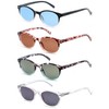 OLOMEE Reading Sunglasses for Women +3.50 Ladies Small Round Sun