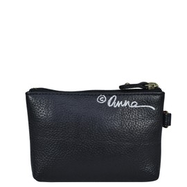 Anna by Anuschka Women's Hand Painted Leather Coin Pouch Purse, Paris at Night, One Size