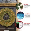 National Tree Company Pre-lit Artificial Christmas Wreath | Includes Pre-strung