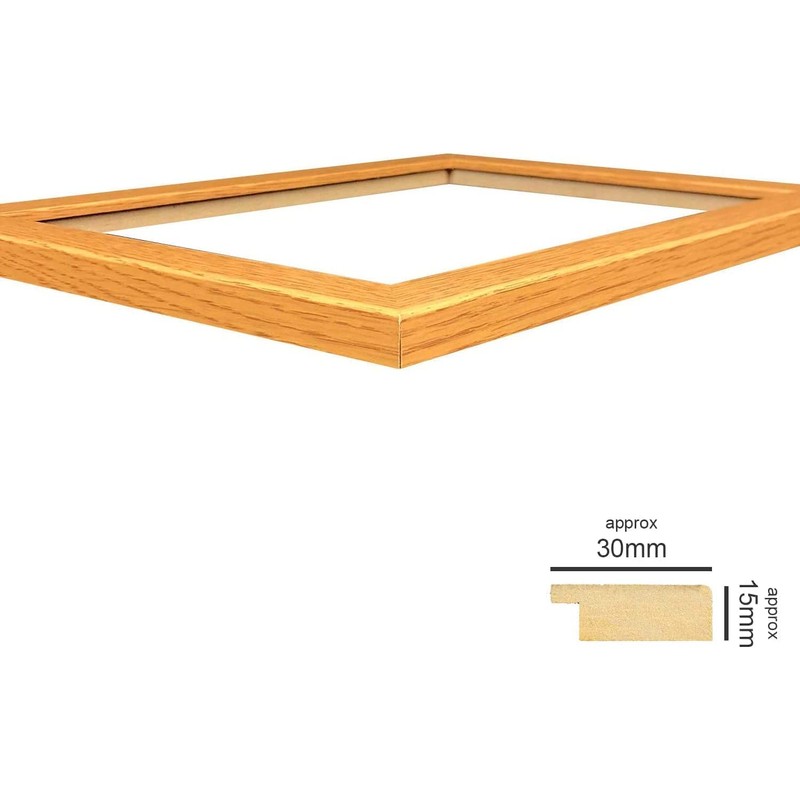 Alison Kingsgate Oak 8x6 Mount Frame With Perspex Sheet &