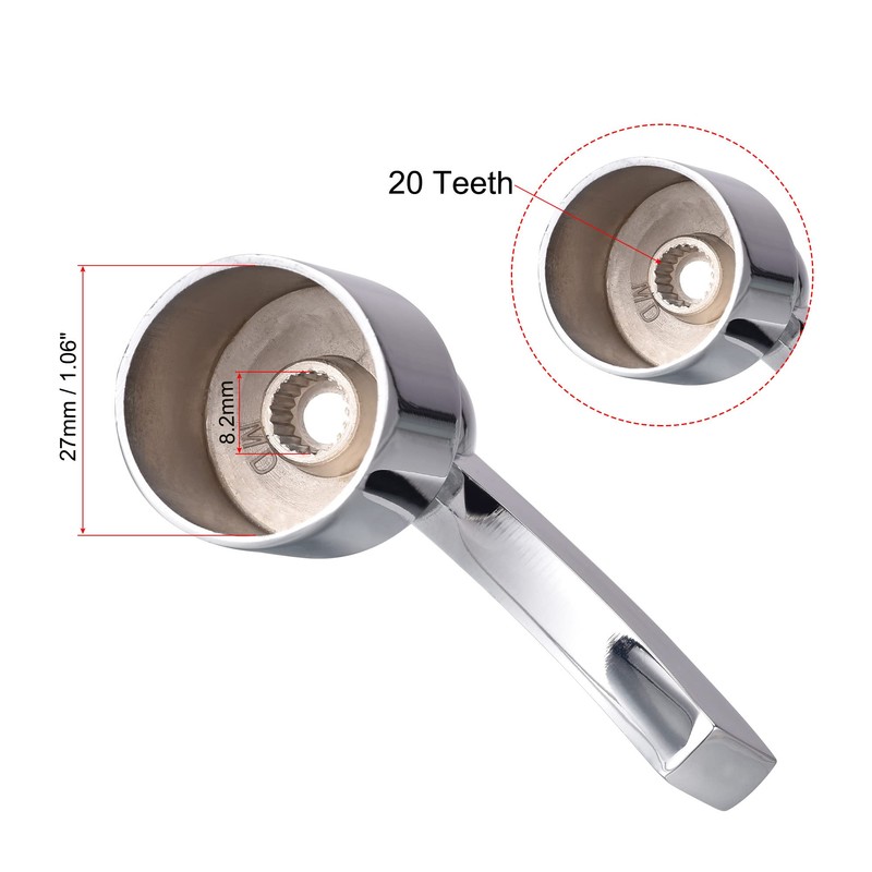 sourcing map Faucet Lever Handle, Alloy Single Lever Handle Replacement