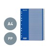 Leitz A4 1-31 Index, Heavy Duty Plastic and Cardboard, Blue/White
