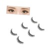 WOONEKY Set of 3 False Eyelashes Natural 3d Lashes Long