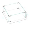 BALI OUTDOORS Fire Pit Wind Guard Fence 18"x 18"x 6"