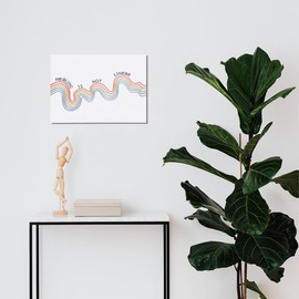 BIWSHA Healing is Not Linear Mental Health Wall Prints,Inspirational Wall Art,Psychologist Office Wall Art,Canvas Wall Prints Decor for Therapy Office Counselor Office 14×11 Inch