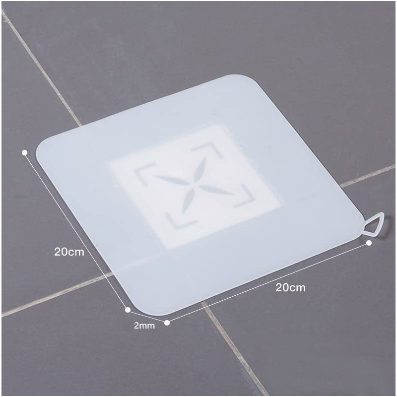 Silicone Tub Stopper Floor Drain Cover, 2 Pieces Sewer Anti-Odor