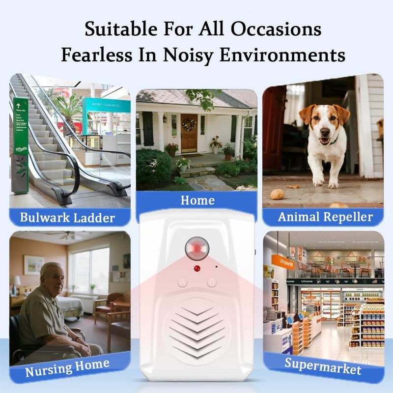 EFCWGIA Motion Activated Sound Player with Loud Speaker, PIR Talking