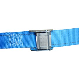 SGT KNOTS E-Track Cargo Straps - Heavy Duty Adjustable Buckle Cargo Straps for Loading Truck Bed, Flatbed (2 in x 20 ft, Blue)