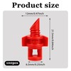 FdcLixuvol 360 Degree Misting Nozzle Irrigation,100PCS Irrigation Drippers Red Drip