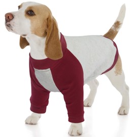 FUAMEY Dog Fleece Sweaters for Extra Large Dogs,Dog Pullover Sweatshirt,Dog Winter Clothes for Boy Girl Dogs,Thickening Warm Dog Apparel,Cold Weather Dog Sweatshirt Labrador Golden Retriever Red XL