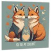 Anniversary Card - My Soulmate - Cute Fox Love Romantic