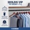 Zober Black Wooden Hangers - 20 Pack, Heavy Duty, Non