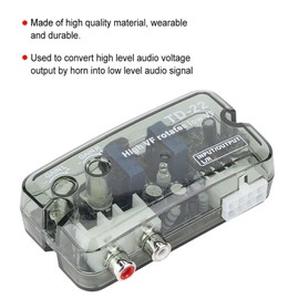 SOULONG Car Audio Converter Stereo High Low Level Speaker Adapter with Control Wire for Car Audio System Installation