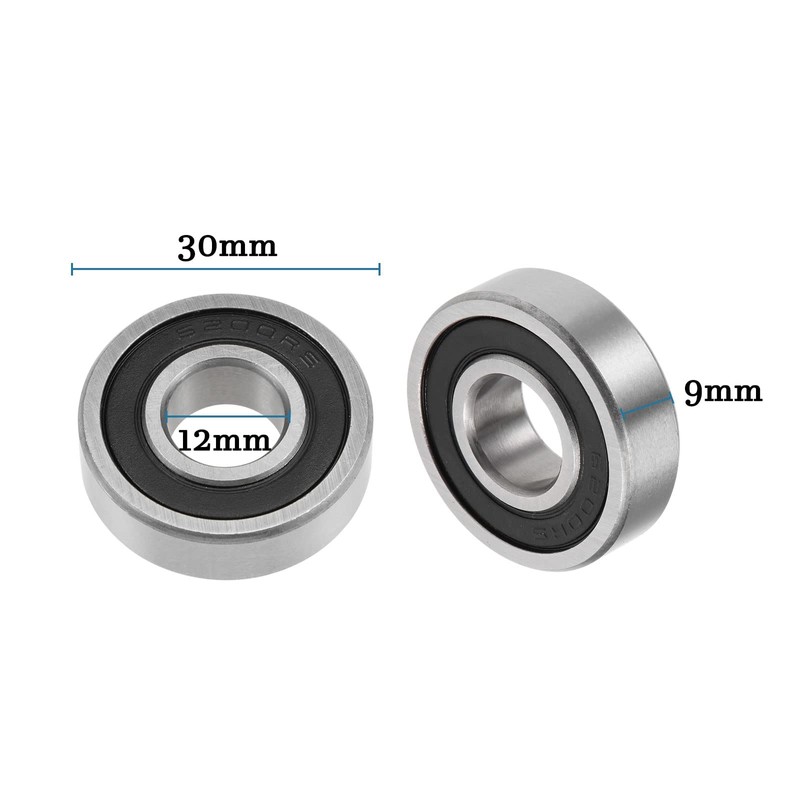 QUARKZMAN 6200/12-2RS 12 x 30 x 9 mm Ball Bearings