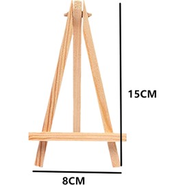 12Pcs Wooden Mini Easels, Small Tabletop Art Display Painting Easel, Desktop Holder Stand for Displaying Canvas Paintings,Drawing, Weddings, Kids Arts & Crafts