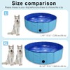 4VWIN Foldable Dog Swimming Pool Pet Large Paddling Pool Puppy