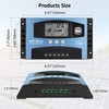 100A MPPT Solar Panel Charging Controller, 12V/24V Auto Solar Battery