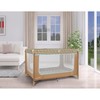 Dream On Me Zodiak Portable Playard in Coffee and Blue,