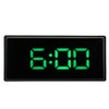 Mirrored Digital Alarm Clock Smart Light Sensing LED Display Digital