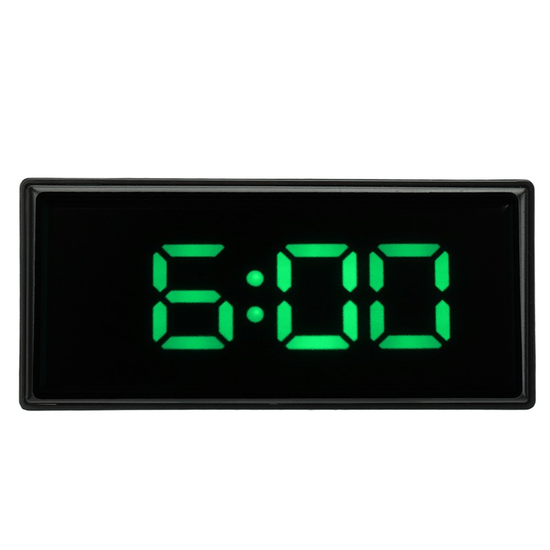Mirrored Digital Alarm Clock Smart Light Sensing LED Display Digital