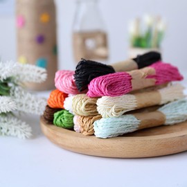 Raffia Paper Craft Ribbon Twisted Paper String Rope Strap Wrapping for Packaging Wrapping Twine 10m 12 Roll (Colorful)