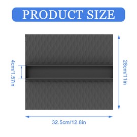 Silicone Sink Saddle With Suction Cups - Large Durable Kitchen Protector Mat for Divided Sinks, Holds Sponge and Steel Wool Balls (Black)