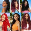 3X Passion Twist Crochet Braids Hair Pre-Separated Synthetic Curly Braiding