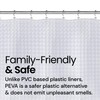 LiBa Waterproof PEVA 8G Shower Curtain, Plastic for Shower Stall,