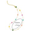 COOLSTEELANDBEYOND Colorful Flower Beads Necklace Chocker Collar Necklace, Multi Color